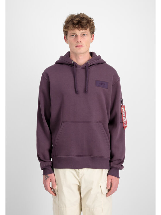Alpha Industries Alpha Industries Bluza Back Print Rainbow Reflective Print Hoodie Fioletowy Regular Fit