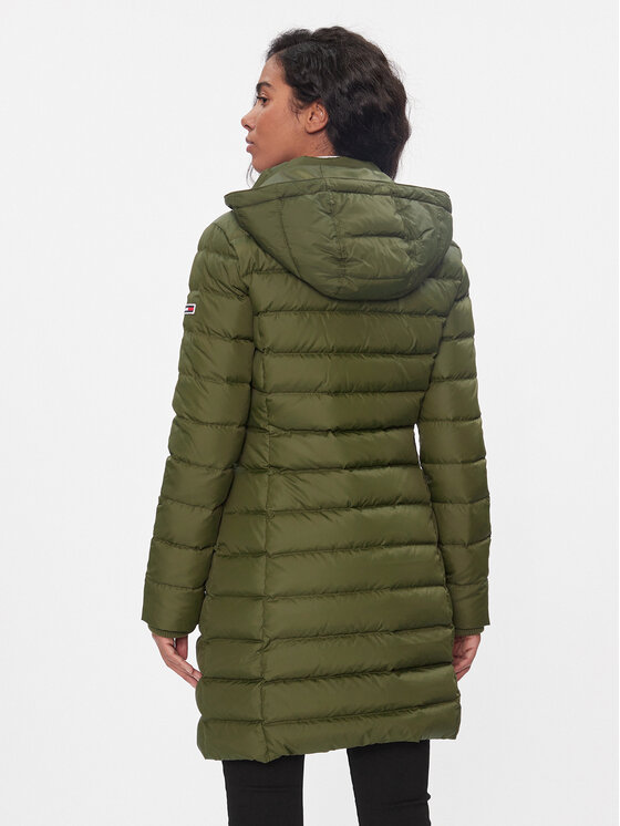 Tommy Jeans Tommy Jeans Pūkinė striukė Essential DW0DW09060 Chaki Slim Fit