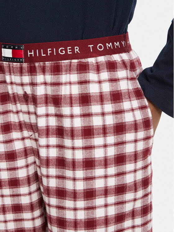 Tommy Hilfiger Tommy Hilfiger Долнище на пижама UW0UW06624 Тъмнорозов Regular Fit