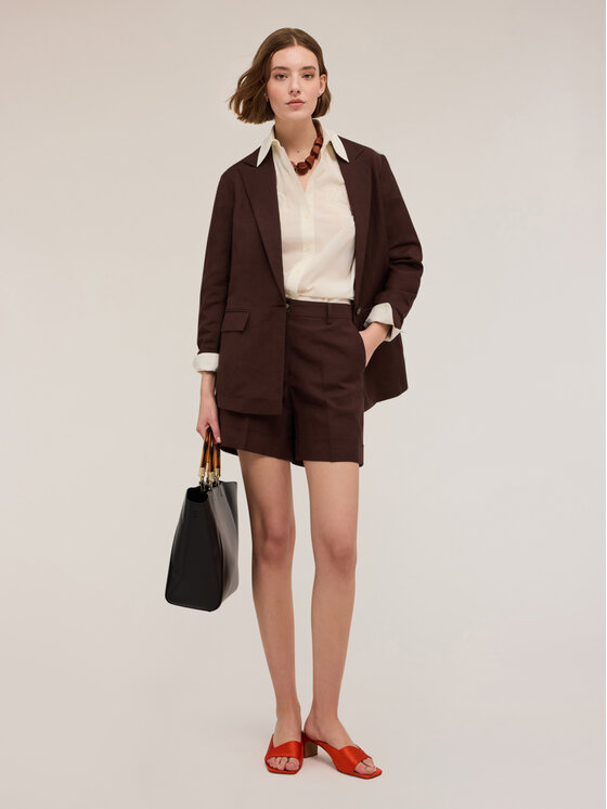 Motivi Motivi Giacca outdoor Q710Q000923N022 Marrone Regular Fit