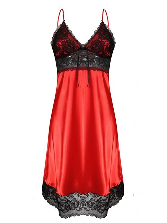 DKaren Lingerie DKaren Lingerie Halka Agatha Czerwony Classic Fit