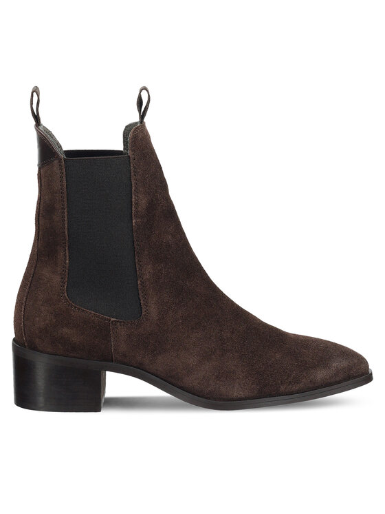 Gant Gant Kotníková obuv s elastickým prvkem 31553093 Hnědá