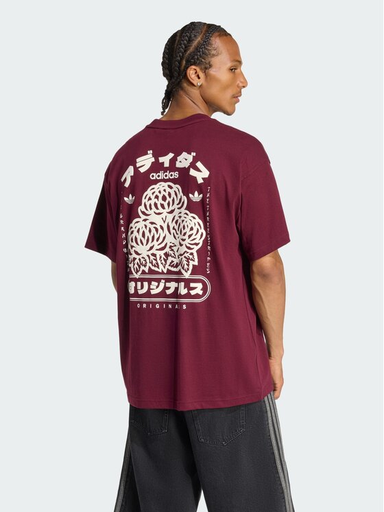 adidas adidas T-Shirt 156523 Czerwony Oversize