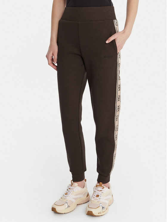 Guess Guess Teplákové kalhoty V2YB15 KB3P2 Hnědá Regular Fit
