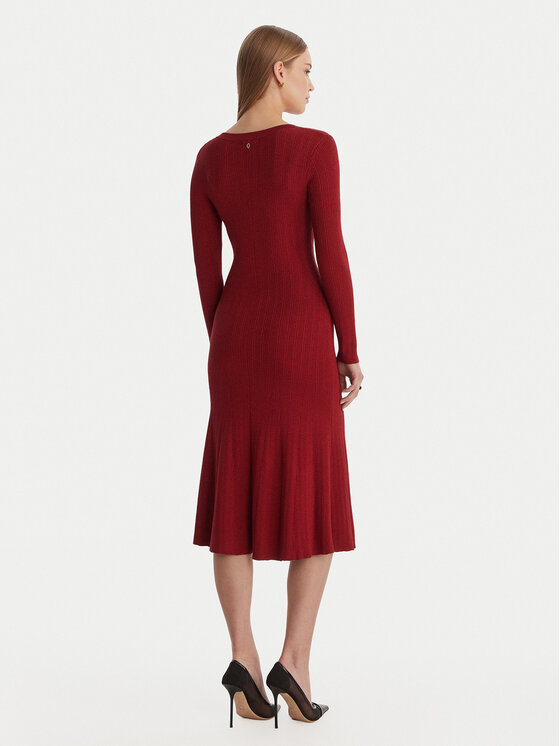 Guess Guess Strickkleid W6RK02 Z3700 Rot Regular Fit