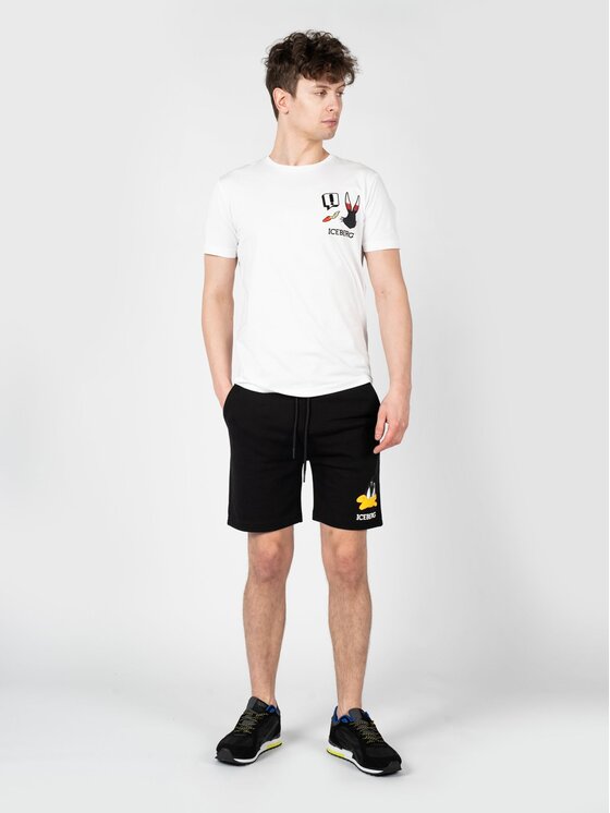 Iceberg Iceberg T-Shirt F0106301 Λευκό Regular Fit
