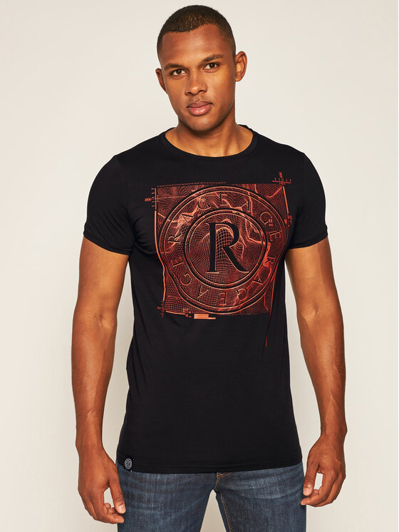 T-shirt Target 2 Nero Skinny Fit