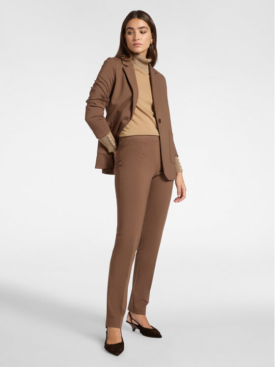 Elena Mirò Elena Mirò Pantaloni di tessuto P813Z100130N022 Marrone Regular Fit