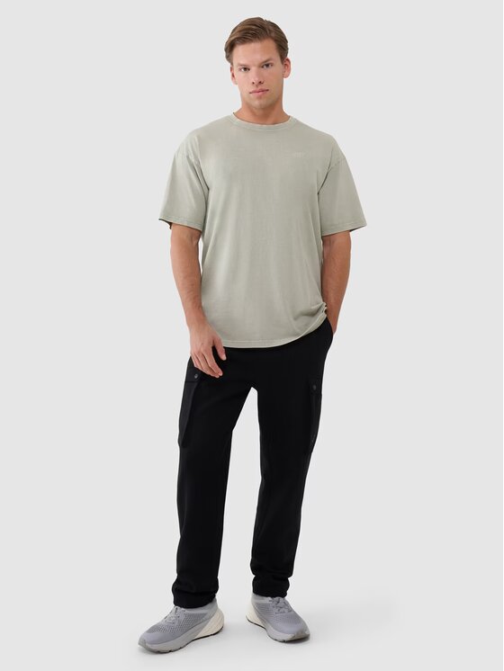 4F 4F T-Shirt 4FWSS25TTSHM1961-44S Zielony Oversize
