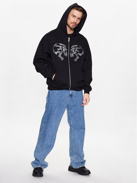 Felpa Rage Nero Regular Fit