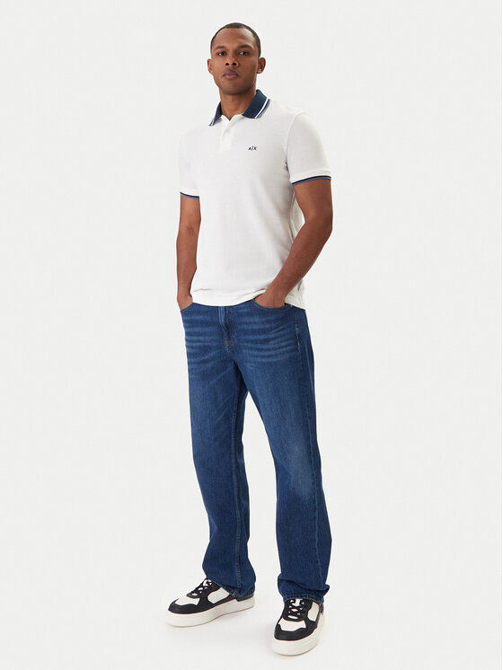 Armani Exchange Armani Exchange Polo särk XM002350 AF10366 U0009 Valge Regular Fit