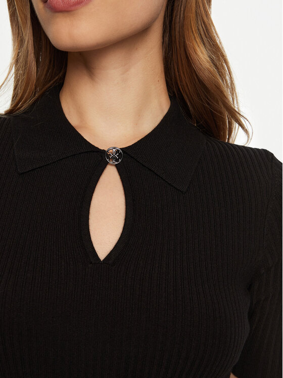 Guess Guess Sweter W5RR10 Z2Y72 Czarny Regular Fit