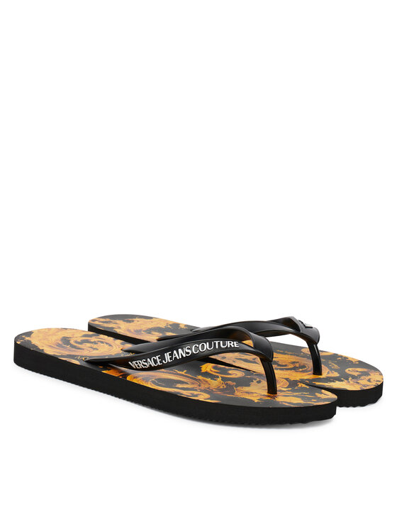 Versace Jeans Couture Versace Jeans Couture Šlepetės per pirštą 80YA3SQ7 ZSS80 Juoda