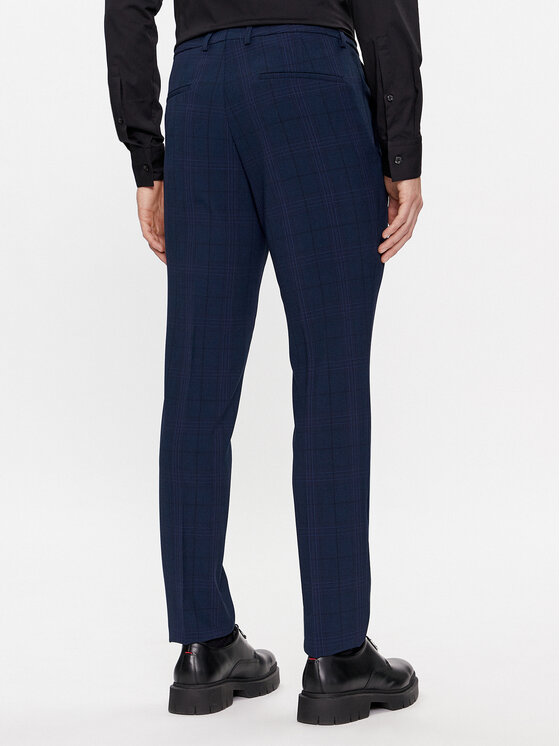 HUGO HUGO Obleka Arti/Hesten241V1X 50509450 Mornarsko modra Extra Slim Fit