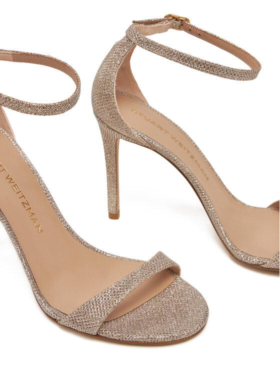 Stuart Weitzman Stuart Weitzman Sandały Nudist II Sandal SJ998 Złoty