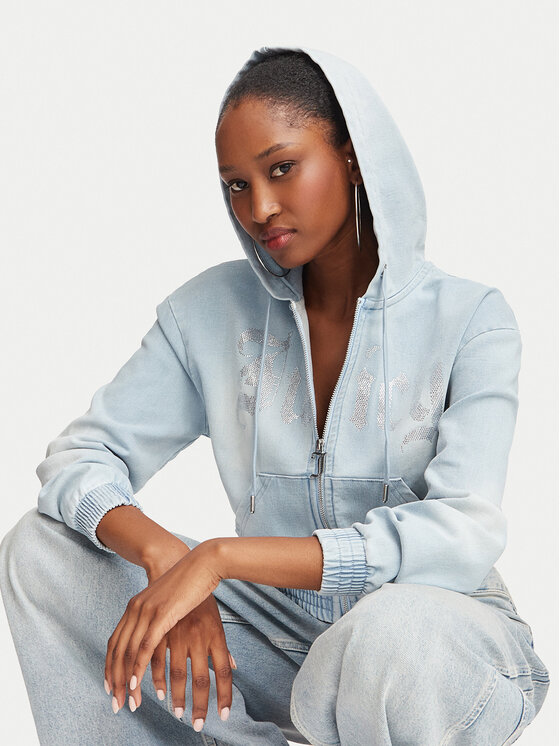 Juicy Couture Juicy Couture Majica dugih rukava JCDAS226961 Svijetlo plava Regular Fit