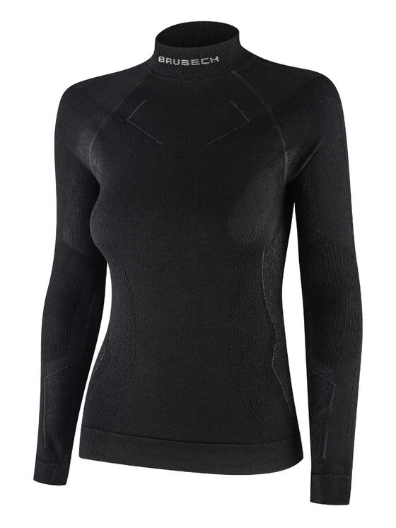 Brubeck Brubeck Bluza Extreme Merino LS1665W Czarny