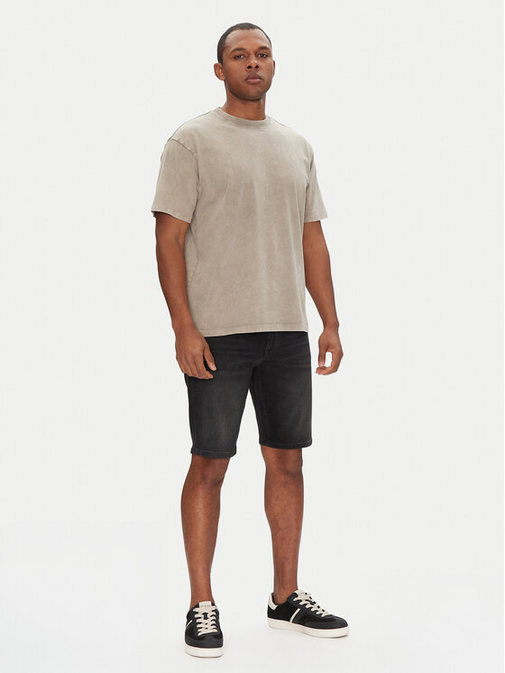 BOSS BOSS Kratke traperice Delaware Shorts Bo 50540271 Crna Slim Fit