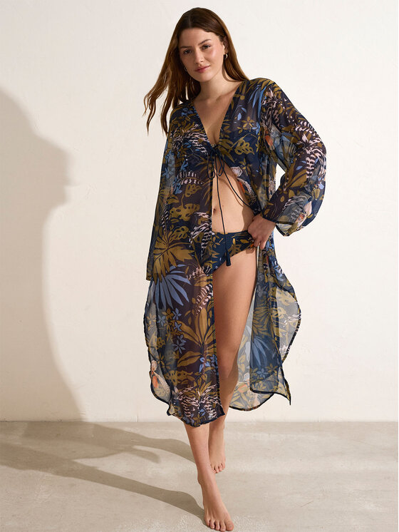 Selmark Selmark Kimono BL997 Brązowy