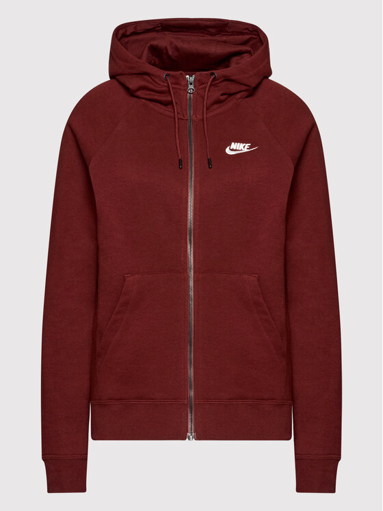 Nike Nike Majica dugih rukava Sportswear Essential BV4122 Tamnocrvena Standard Fit