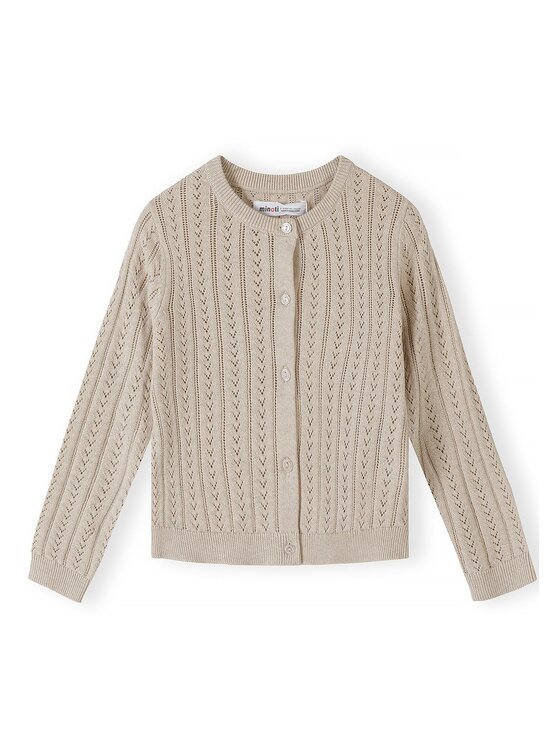 minoti minoti Kardigan 32KNIT155 Beżowy Regular Fit