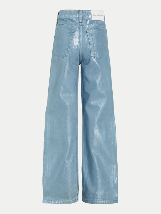 Calvin Klein Jeans Calvin Klein Jeans Hlače IG0IG02383 Plava Wide Leg