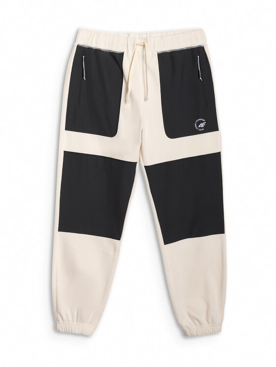 4F 4F Joggery APRES SKI Kremowy Regular Fit
