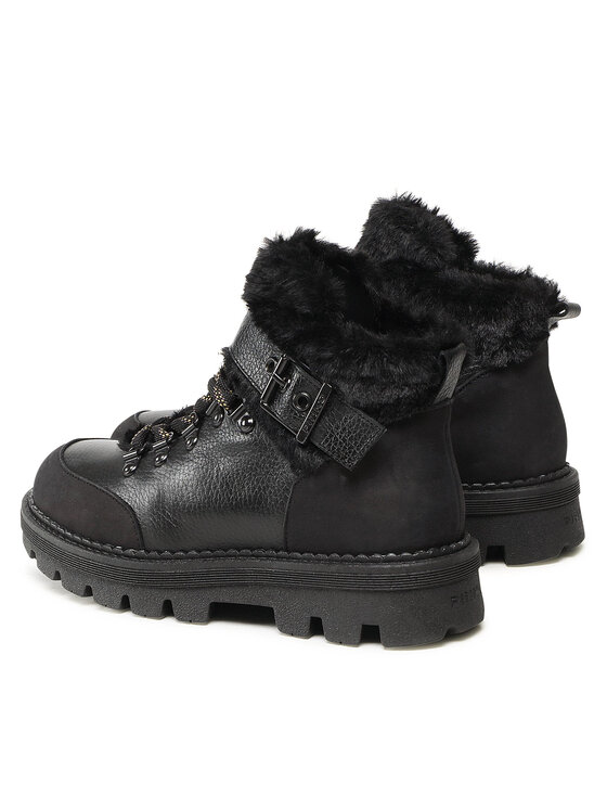 PINKO Pinko Trapery Ortica Tronchetto AI 22-23 BLKS1 1H2131 A07H Czarny