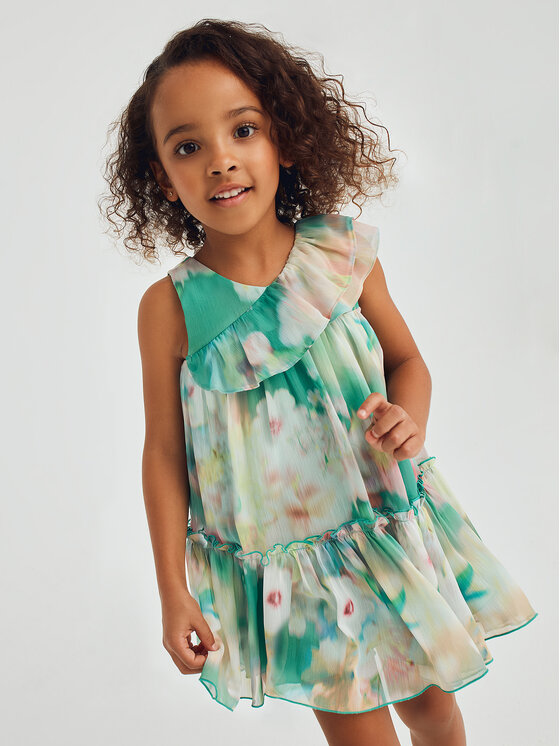 Abel & Lula Abel & Lula Sukienka elegancka 5043 Zielony Regular Fit