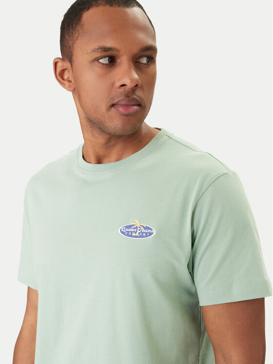 Guess Jeans Guess Jeans T-shirt M6GIB7 K8HM0 Verde Regular Fit