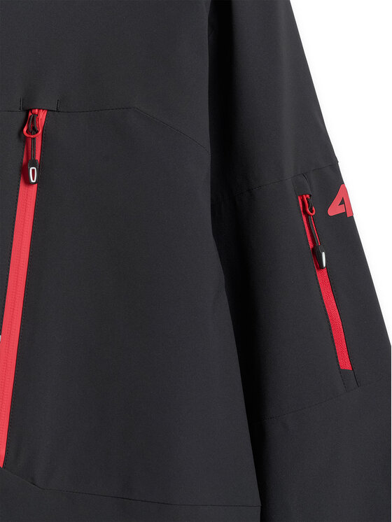 4F 4F Kurtka przejściowa MIDSHOP TEXTILE Czarny Regular Fit