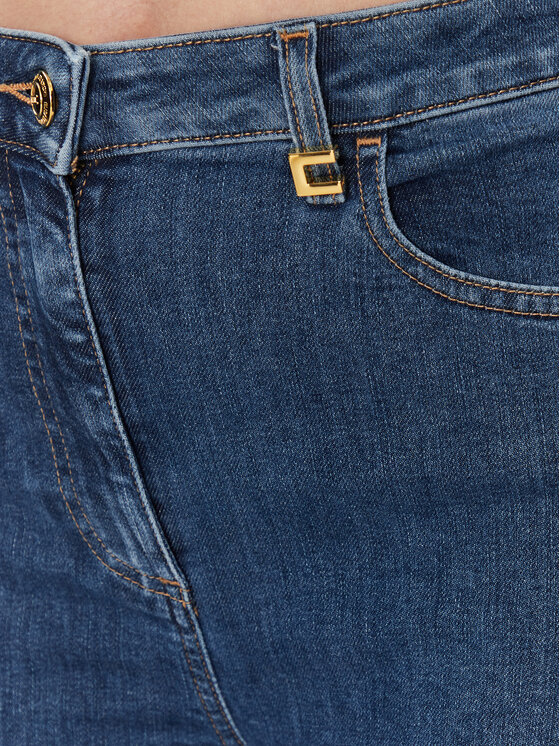 Elisabetta Franchi Elisabetta Franchi Jeansy PJ-86I-51E2-V320 Granatowy Regular Fit