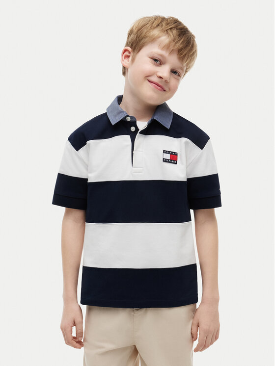 Tommy Hilfiger Tricou polo KB0KB10473 Bleumarin Regular Fit