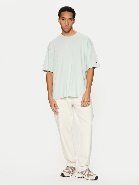 Champion Champion Tricou 220279 Verde Relaxed Fit