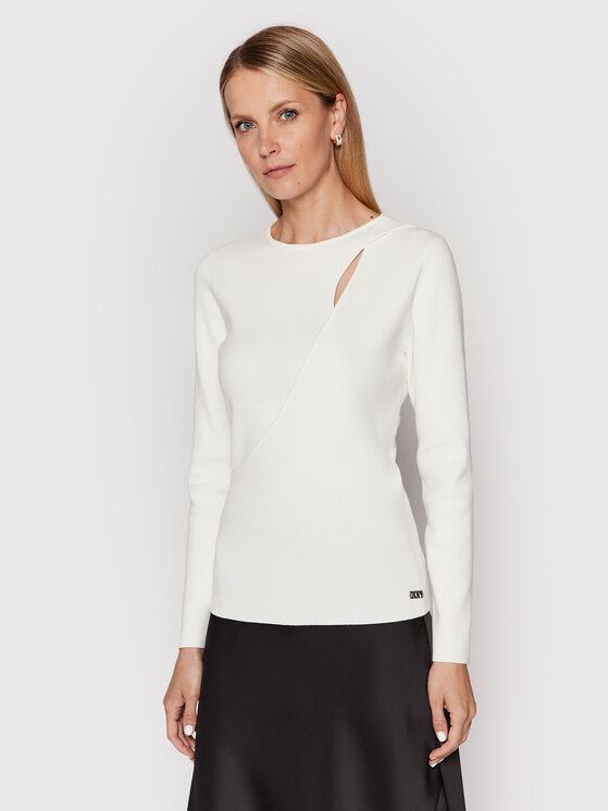 Maglione P2ASAXA7 Bianco Slim Fit