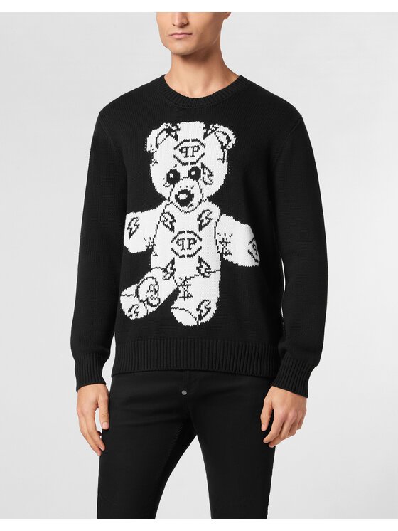 PHILIPP PLEIN PHILIPP PLEIN S dlhými rukávmi 23007 Čierna Regular Fit