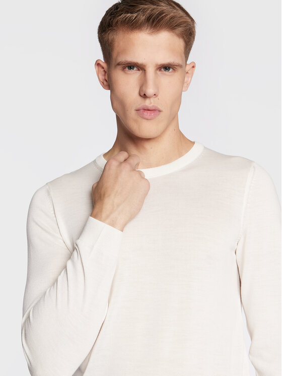 Maglione Leno-P 50468239 Beige Slim Fit
