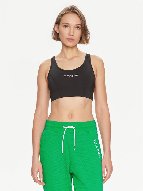 Tommy Hilfiger Športová podprsenka Essentials WW0WW41081 Čierna