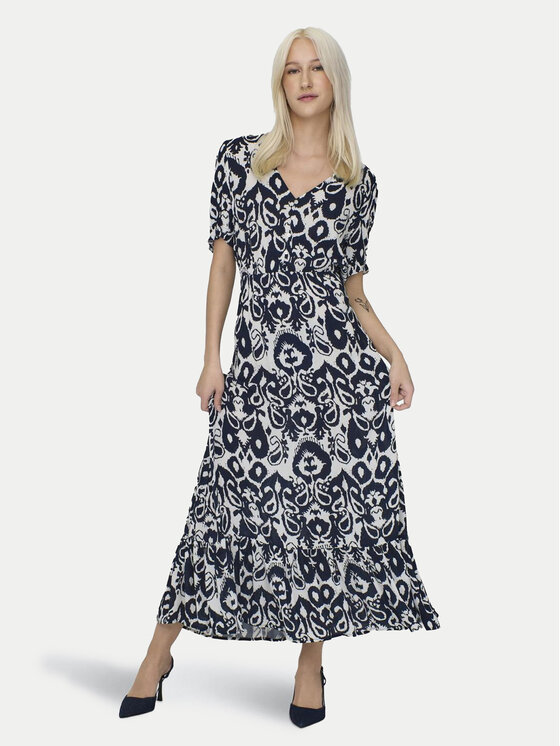 ONLY ONLY Φόρεμα καλοκαιρινό Chianti 15270519 Σκούρο μπλε Regular Fit