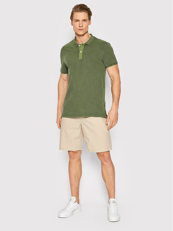 Pantaloncini di tessuto Washed Out 1491953 Beige