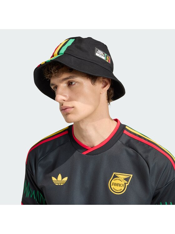 adidas adidas Koszulka techniczna Jamaica 26 x Bob Marley Away Jersey Czarny Slim Fit