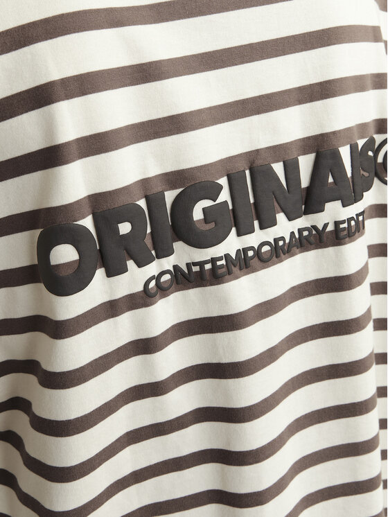 Jack&Jones Jack&Jones Pikkade varrukatega T-särk Islington 12273202 Beež Loose Fit