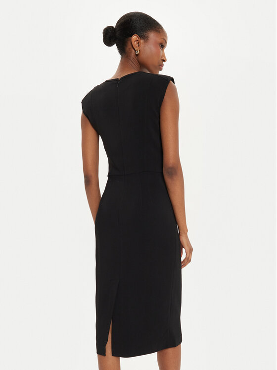 PINKO PINKO Koktejlové šaty 104216 A213 Čierna Slim Fit