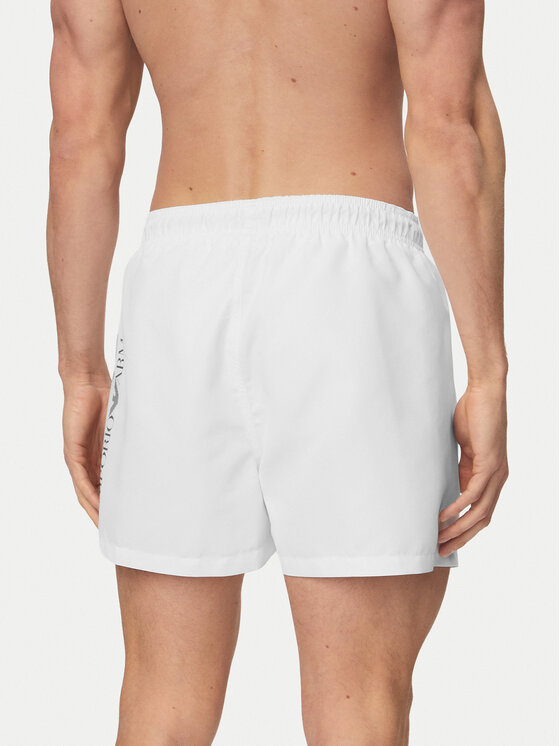EA7 Emporio Armani EA7 Emporio Armani Plavecké šortky 7M002001 AF14497 M0076 Biela Regular Fit