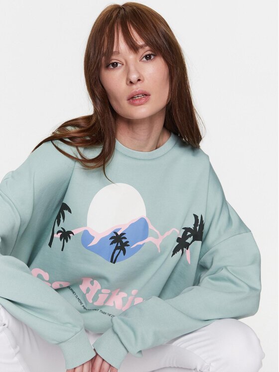 Felpa Soyeme 81018 6089 Verde Relaxed Fit