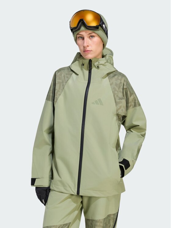 adidas adidas Kurtka narciarska 170792 Zielony jasny Regular Fit