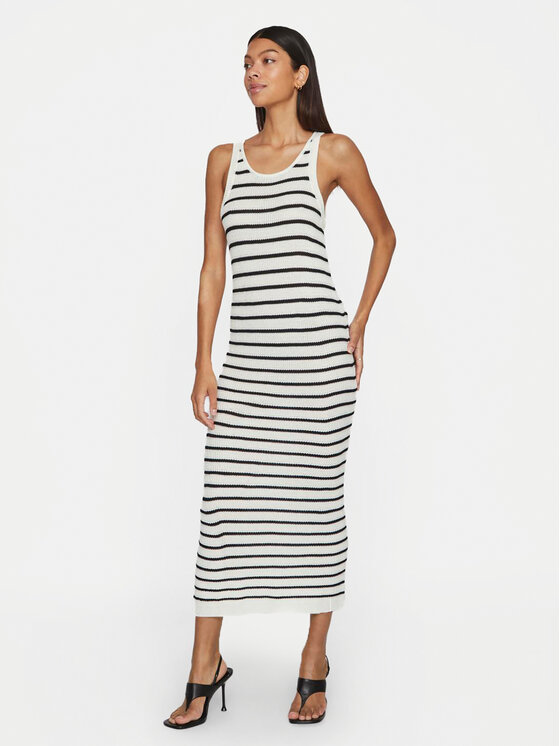Vila Vila Vestito di maglia Margot 14099509 Écru Regular Fit