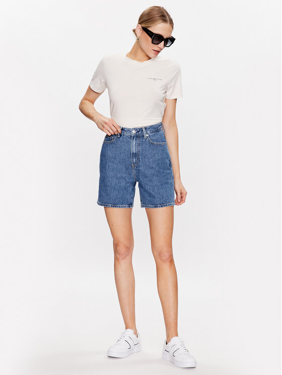 Tommy Hilfiger Tommy Hilfiger Jeansshorts WW0WW38124 Blau Regular Fit