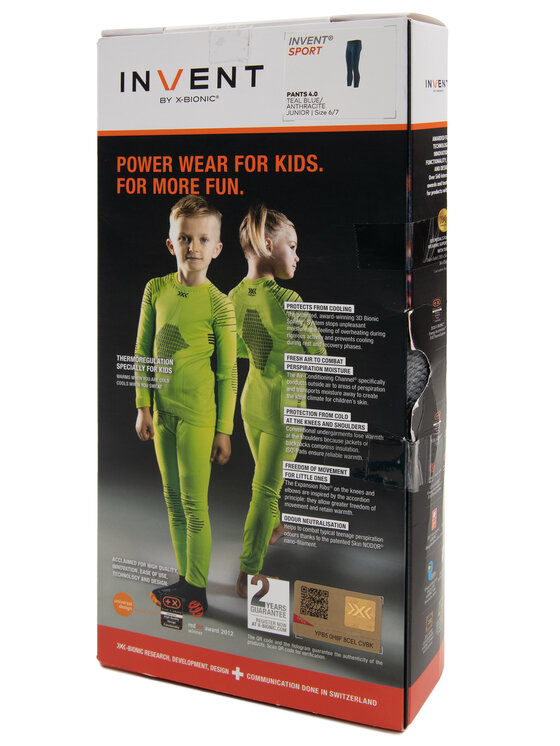 X-Bionic X-Bionic Colanți Invent 4.0 INYP05W19J Albastru Slim Fit