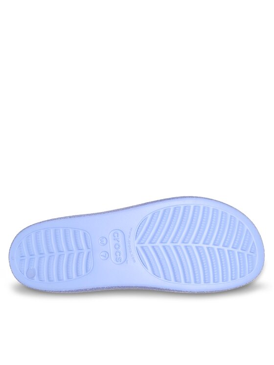 Ciabatte Classic Platform Glitter Slide 208233 Blu...